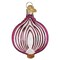 Old World Christmas 3.0 Inch Red Onion Christmas Tree Ornament , Vegetable Protect Against Evil
